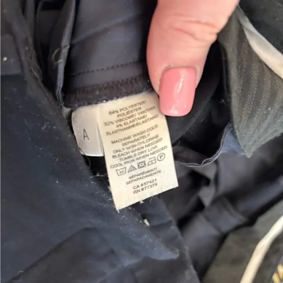 Ann Taylor Navy Dress Pants Lined Career Neutral Basic Women’s 12 Tall - Picture 4 of 6